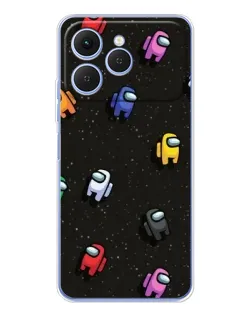 Чехол для TECNO Spark 40 с картинкой «Космический паттерн Among Us» Чехол для TECNO Spark 40 с картинкой «Космический паттерн Among Us»