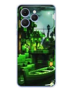 Чехол для TECNO Spark 40 с картинкой «Minecraft лесной пейзаж» Чехол для TECNO Spark 40 с картинкой «Minecraft лесной пейзаж»