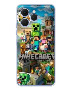 Чехол для TECNO Spark 40 с картинкой «Замок Minecraft» Чехол для TECNO Spark 40 с картинкой «Замок Minecraft»