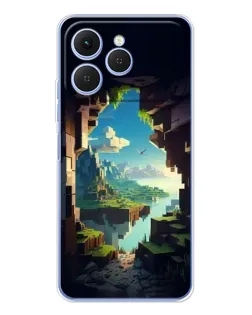 Чехол для TECNO Spark 40 с картинкой «Вид из пещеры» Чехол для TECNO Spark 40 с картинкой «Вид из пещеры»