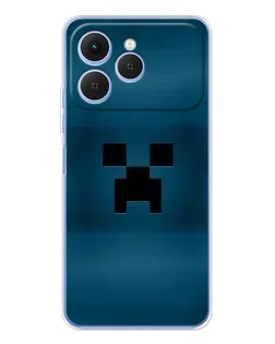 Чехол для TECNO Spark 40 с картинкой «Крипер текстура» Чехол для TECNO Spark 40 с картинкой «Крипер текстура»