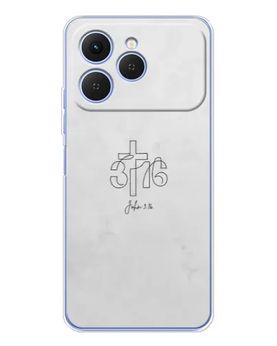 Чохол для TECNO Spark 40 з картинкою «Івана 3:16 Хрест» Чохол для TECNO Spark 40 з картинкою «Івана 3:16 Хрест»