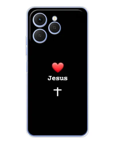 Чохол для TECNO Spark 40 з картинкою «Серце - Jesus» Чохол для TECNO Spark 40 з картинкою «Серце - Jesus»