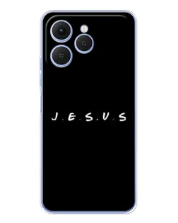 Чохол для TECNO Spark 40 з картинкою «Крапки віри J.E.S.U.S.»