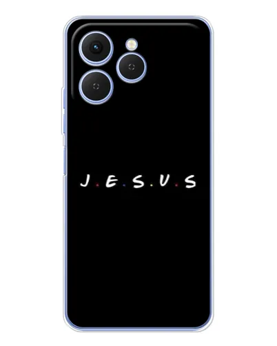 Чохол для TECNO Spark 40 з картинкою «Крапки віри J.E.S.U.S.» Чохол для TECNO Spark 40 з картинкою «Крапки віри J.E.S.U.S.»