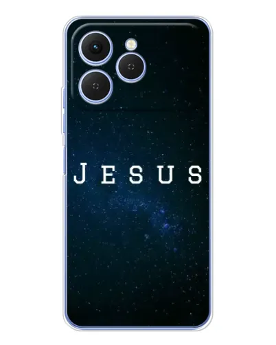 Чохол для TECNO Spark 40 з картинкою «Зоряне небо Jesus» Чохол для TECNO Spark 40 з картинкою «Зоряне небо Jesus»