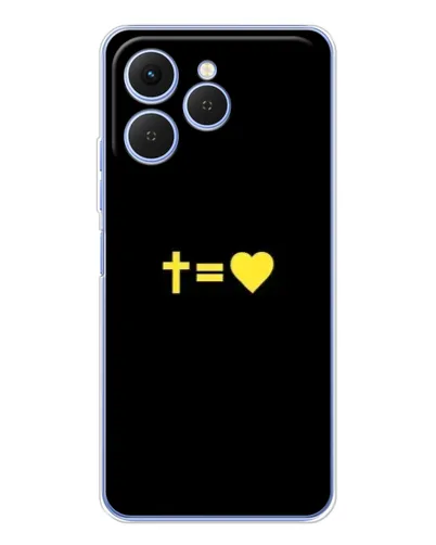 Чохол для TECNO Spark 40 з картинкою «Серце та Хрест» Чохол для TECNO Spark 40 з картинкою «Серце та Хрест»