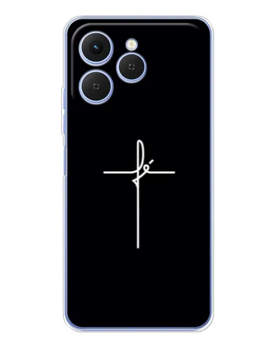 Чехол для TECNO Spark 40 с картинкой «Тонкий крест» Чехол для TECNO Spark 40 с картинкой «Тонкий крест»