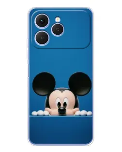 Чехол для TECNO Spark 40 с картинкой «Микки выглядывает» Чехол для TECNO Spark 40 с картинкой «Микки выглядывает»