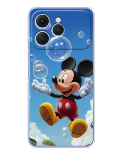 Чехол для TECNO Spark 40 с картинкой «Mickey и мыльные пузыри» Чехол для TECNO Spark 40 с картинкой «Mickey и мыльные пузыри»