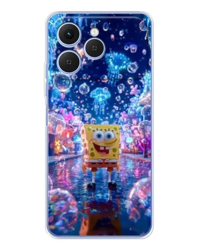 Чехол для TECNO Spark 40 с картинкой «Неоновый океан»