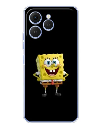 Чехол для TECNO Spark 40 с картинкой «Классический Губка Боб»