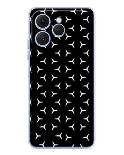 Чехол для TECNO Spark 40 с картинкой «Mercedes паттерн звезд» Чехол для TECNO Spark 40 с картинкой «Mercedes паттерн звезд»