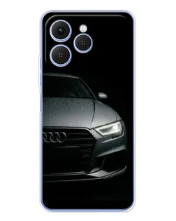 Чехол для TECNO Spark 40 с картинкой «Audi — детализация кузова» Чехол для TECNO Spark 40 с картинкой «Audi — детализация кузова»