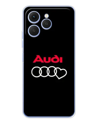 Чехол для TECNO Spark 40 с картинкой «Логотип Audi Heart» Чехол для TECNO Spark 40 с картинкой «Логотип Audi Heart»