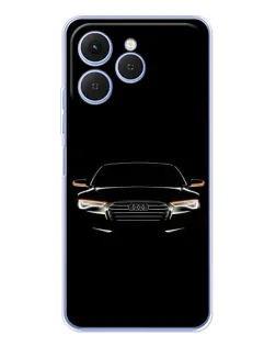 Чехол для TECNO Spark 40 с картинкой «Audi — ночной контур» Чехол для TECNO Spark 40 с картинкой «Audi — ночной контур»