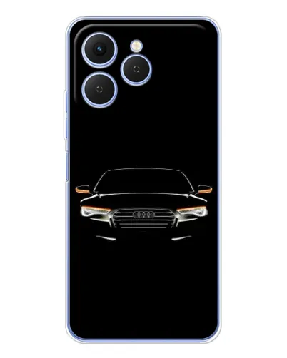 Чехол для TECNO Spark 40 с картинкой «Audi — ночной контур» Чехол для TECNO Spark 40 с картинкой «Audi — ночной контур»