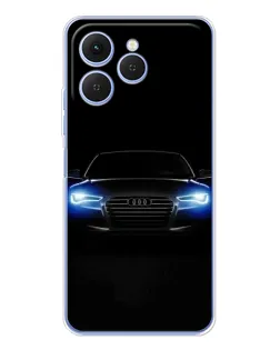 Чехол для TECNO Spark 40 с картинкой «Audi в неоне» Чехол для TECNO Spark 40 с картинкой «Audi в неоне»