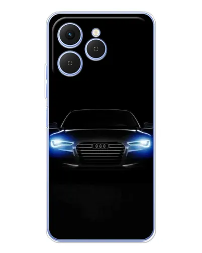 Чехол для TECNO Spark 40 с картинкой «Audi в неоне» Чехол для TECNO Spark 40 с картинкой «Audi в неоне»