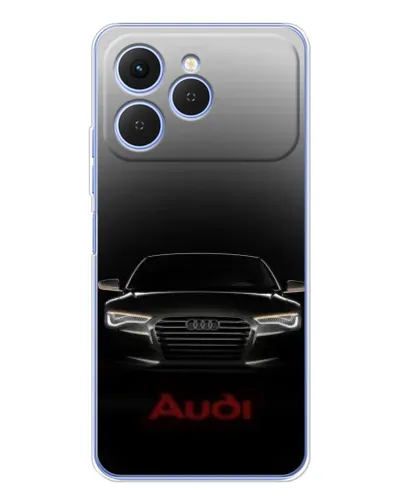 Чехол для TECNO Spark 40 с картинкой «Audi — градиентный контур» Чехол для TECNO Spark 40 с картинкой «Audi — градиентный контур»