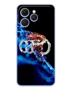 Чехол для TECNO Spark 40 с картинкой «Энергия лого Audi» Чехол для TECNO Spark 40 с картинкой «Энергия лого Audi»