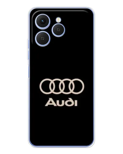 Чехол для TECNO Spark 40 с картинкой «Audi — золотой логотип» Чехол для TECNO Spark 40 с картинкой «Audi — золотой логотип»