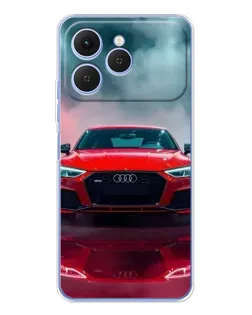 Чехол для TECNO Spark 40 с картинкой «Audi RS — красный стиль» Чехол для TECNO Spark 40 с картинкой «Audi RS — красный стиль»