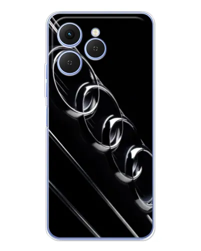Чехол для TECNO Spark 40 с картинкой «Audi — абстрактные кольца» Чехол для TECNO Spark 40 с картинкой «Audi — абстрактные кольца»