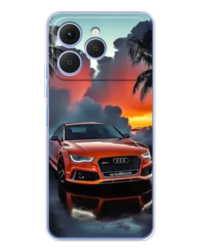 Чехол для TECNO Spark 40 с картинкой «Audi — закат» Чехол для TECNO Spark 40 с картинкой «Audi — закат»