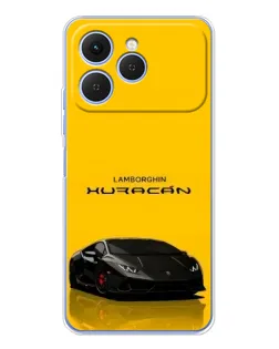 Чохол для TECNO Spark 40 з картинкою «Lamborghini Huracan чорний»