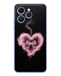 Чехол для TECNO Spark 40 с картинкой «Дымчатое сердце» Чехол для TECNO Spark 40 с картинкой «Дымчатое сердце»