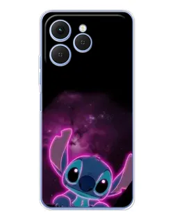Чохол для TECNO Spark 40 з картинкою «Неоновий Stitch»