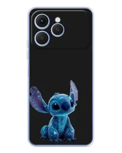 Чохол для TECNO Spark 40 з картинкою «Стіч на чорному»