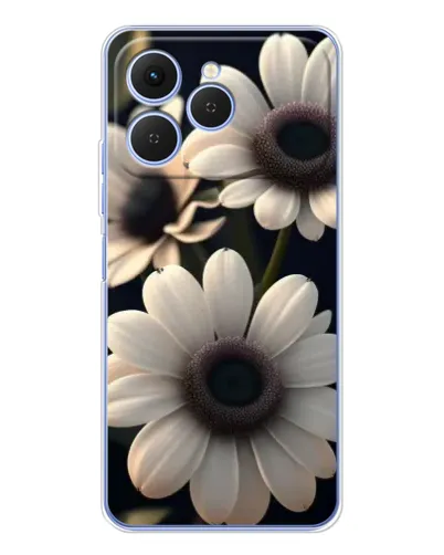 Чехол для TECNO Spark 40 с картинкой «Белые маргаритки макро» Чехол для TECNO Spark 40 с картинкой «Белые маргаритки макро»