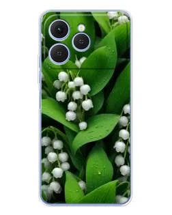 Чехол для TECNO Spark 40 с картинкой «Ландыши в зелени» Чехол для TECNO Spark 40 с картинкой «Ландыши в зелени»