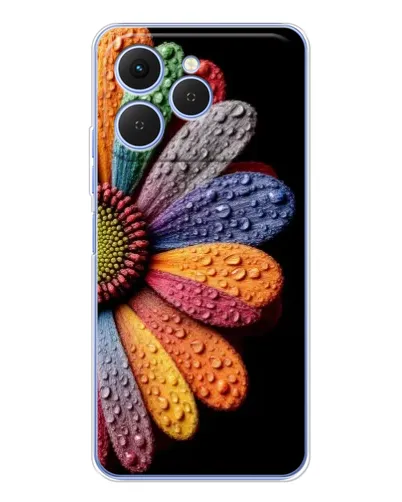 Чехол для TECNO Spark 40 с картинкой «Радужный цветок» Чехол для TECNO Spark 40 с картинкой «Радужный цветок»