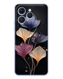 Чехол для TECNO Spark 40 с картинкой «Лиловые цветы грации» Чехол для TECNO Spark 40 с картинкой «Лиловые цветы грации»