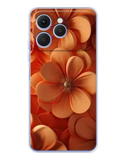 Чехол для TECNO Spark 40 с картинкой «Оранжевый макро цветок» Чехол для TECNO Spark 40 с картинкой «Оранжевый макро цветок»