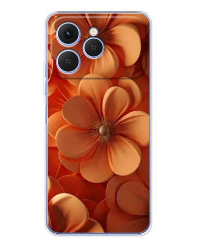 Чехол для TECNO Spark 40 с картинкой «Оранжевый макро цветок» Чехол для TECNO Spark 40 с картинкой «Оранжевый макро цветок»