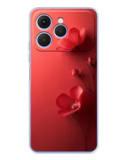 Чехол для TECNO Spark 40 с картинкой «Маковые соцветия» Чехол для TECNO Spark 40 с картинкой «Маковые соцветия»