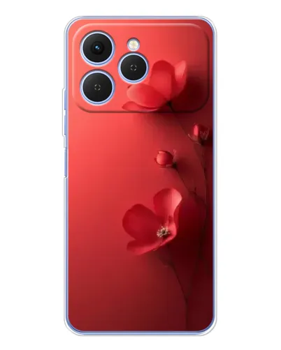 Чехол для TECNO Spark 40 с картинкой «Маковые соцветия» Чехол для TECNO Spark 40 с картинкой «Маковые соцветия»
