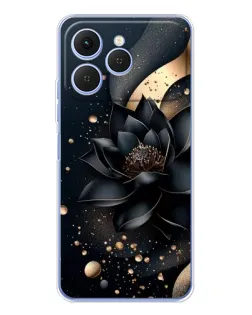 Чехол для TECNO Spark 40 с картинкой «Черный лотос» Чехол для TECNO Spark 40 с картинкой «Черный лотос»