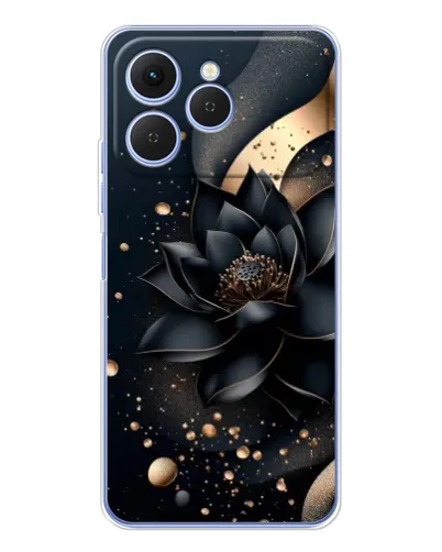 Чехол для TECNO Spark 40 с картинкой «Черный лотос» Чехол для TECNO Spark 40 с картинкой «Черный лотос»