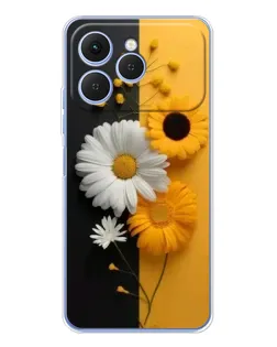 Чехол для TECNO Spark 40 с картинкой «Подсолнух и ромашка» Чехол для TECNO Spark 40 с картинкой «Подсолнух и ромашка»