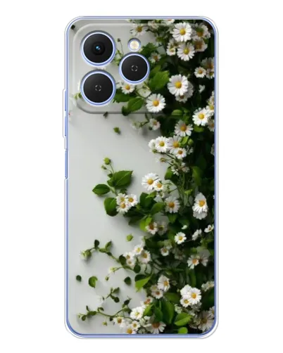 Чехол для TECNO Spark 40 с картинкой «Ветка мелких белых цветов» Чехол для TECNO Spark 40 с картинкой «Ветка мелких белых цветов»