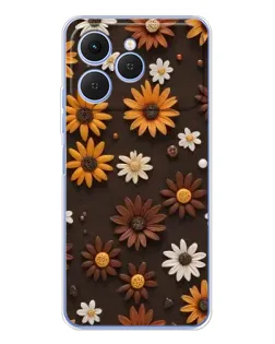 Чехол для TECNO Spark 40 с картинкой «Узор из маленьких подсолнухов» Чехол для TECNO Spark 40 с картинкой «Узор из маленьких подсолнухов»