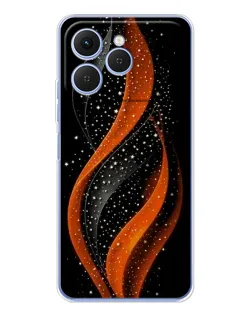 Чохол для TECNO Spark 40 з картинкою «Вогняна зоряна хвиля»