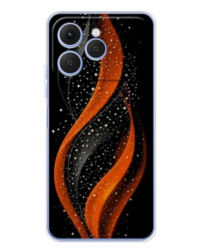 Чохол для TECNO Spark 40 з картинкою «Вогняна зоряна хвиля»
