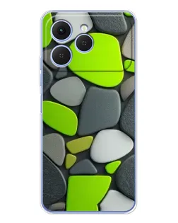 Чохол для TECNO Spark 40 з картинкою «Яскрава неонова галька»