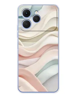 Чохол для TECNO Spark 40 з картинкою «Пастельні ніжні хвилі»